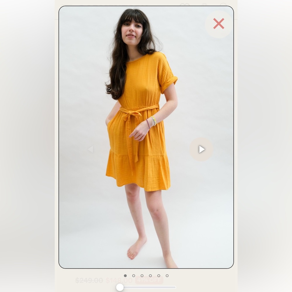 XIRENA Aiden Dress in Sun, Size XS women’s EUC